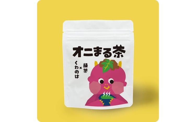 オニまる茶　農薬不使用・無添加の粉末桑の葉緑茶　6袋セット【machi002-01】