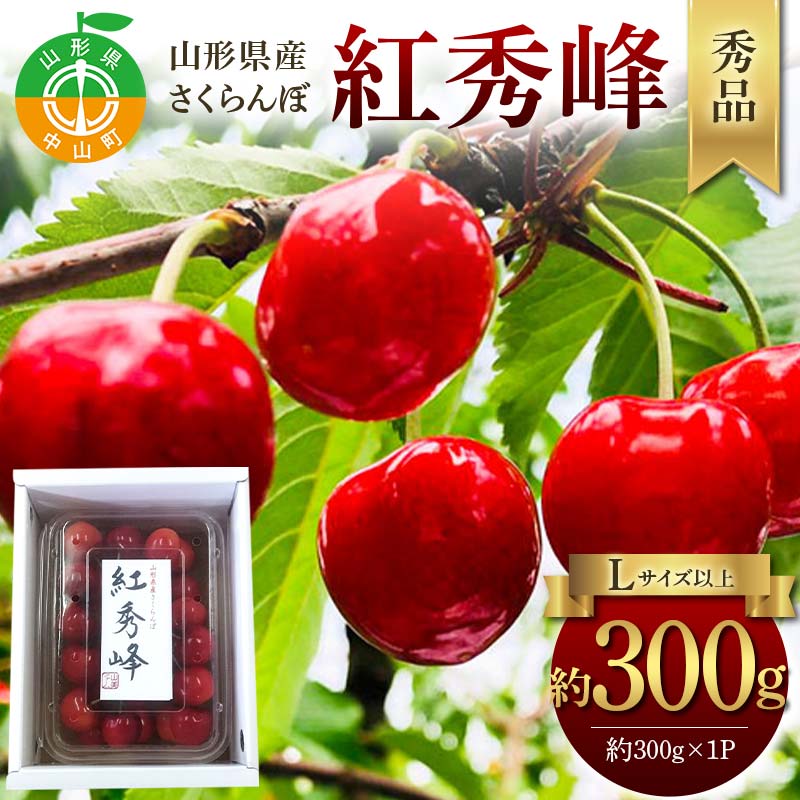 【ふるさと納税】令和8年産【先行受付】山形県産さくらんぼ＜紅秀峰＞秀品 約300g×1P Lサイズ以上 期間限定 数量限定 山形県産 サクランボ フルーツ 果物 くだもの 贈答 F4A-0962