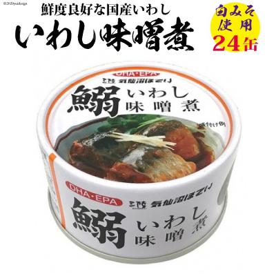 ふるさと納税 気仙沼市 いわし味噌煮 170g×24缶【DHA・EPA・長期保存可能】 20565211