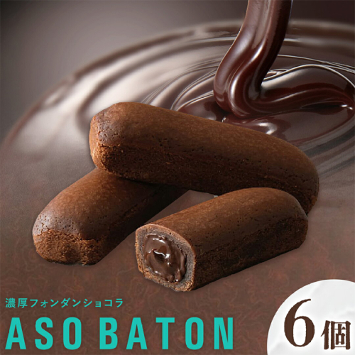 濃厚 フォンダンショコラ ASO BATON 6個 古今堂《30日以内に出荷予定(土日祝除く)》 熊本県 南阿蘇村 チョコ チョコレート ショコラ 熊本 土産 お茶菓子 デザート お菓子 スイーツ