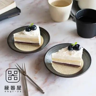 小石原焼 カネハ窯 飛び鉋プレートセット【小】(茶マット) AA102