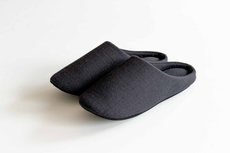 播州織 スリッパ 「Slippers Bird Belly 」 Bird Belly charcoal（チャコール）・Lサイズ （17-40）