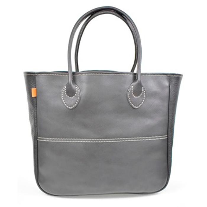 【ふるさと納税】栃木レザー使用｜ソフトな手触り 本革 A4も入る大容量 本革トートバッグ｜Tote bag 03 L｜ブラック｜minca（全6色）