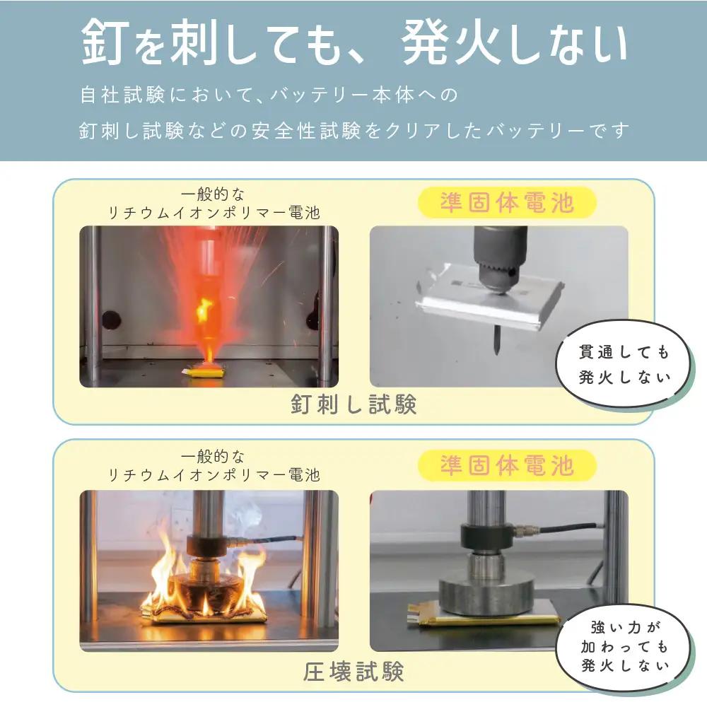 モバイルバッテリー 準固体 ブラック MOT-MBSS20001-BK