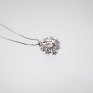 ジュエリー産地甲府　PT/K18イエローダイヤモンドペンダント0.20ct 82313