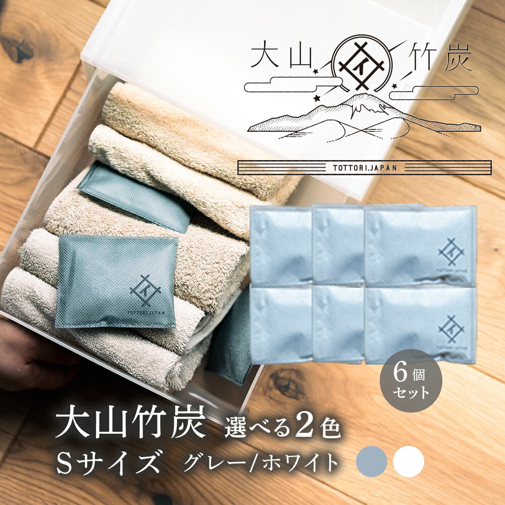 【ふるさと納税】 OT-01　大山竹炭（グレーorホワイト） Sサイズ 6個セット 鳥取県産