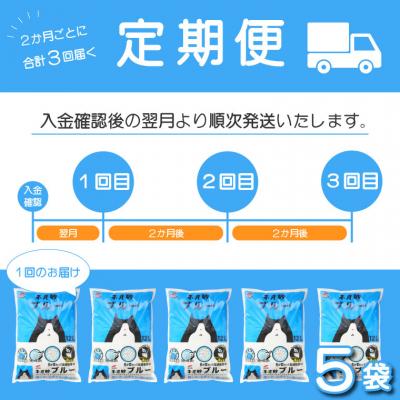 ふるさと納税 富士市 定期便 年3回 ネオ砂ブルー 環境にやさしい猫砂 12L×5袋 抗菌 後処理らくらく |  | 01