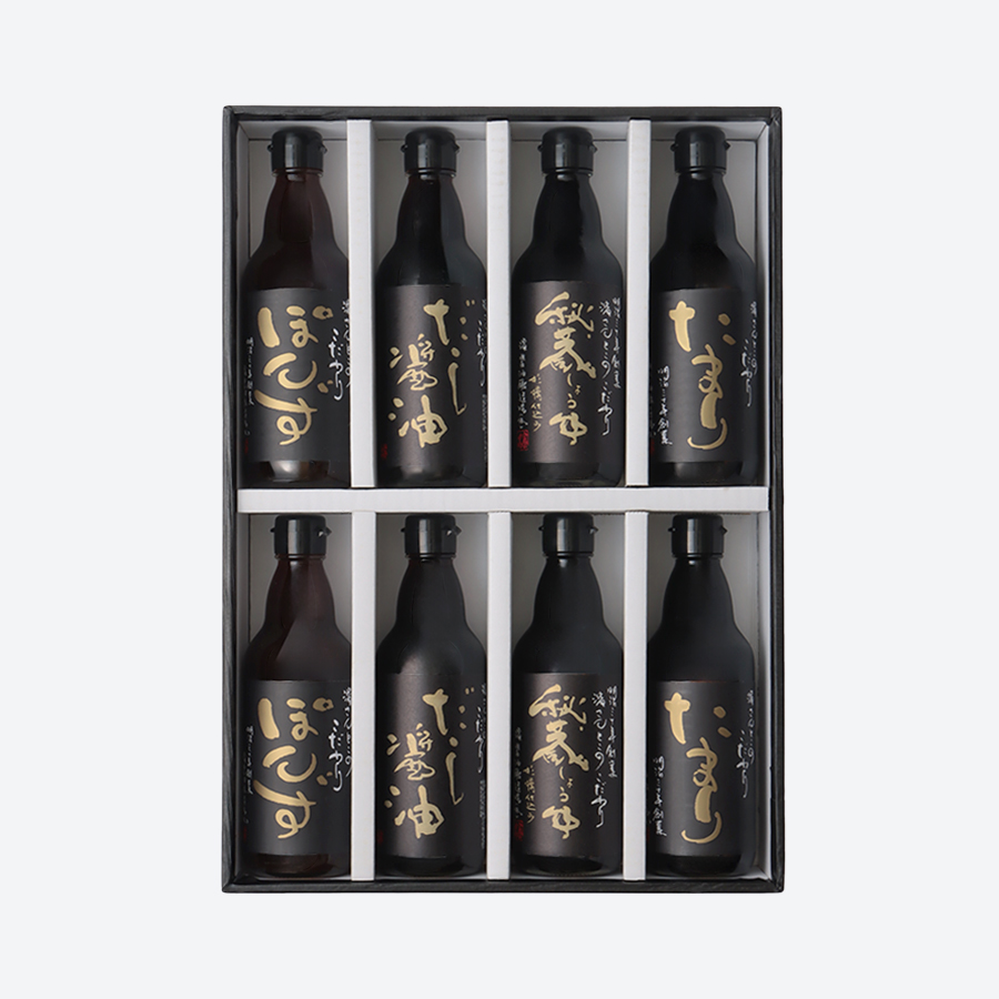 ＜濱醤油＞醤油・ぽん酢セット　４種×２本（計８本）各360ml