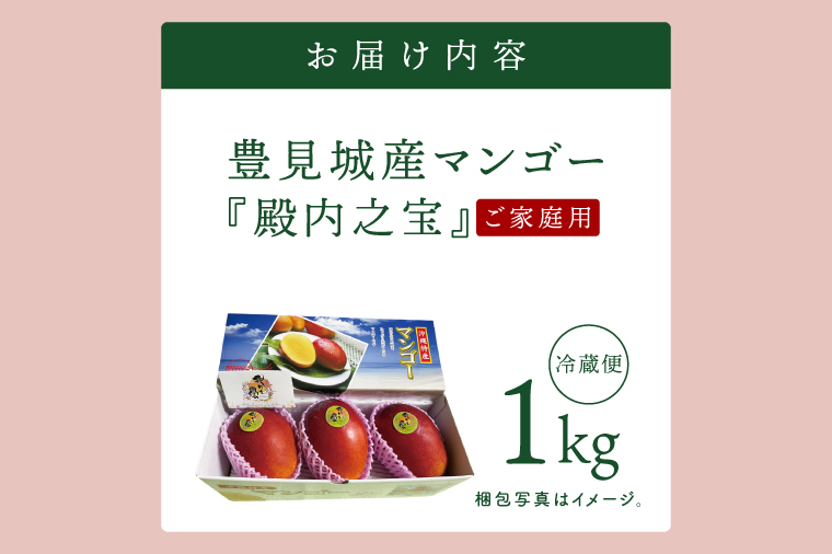 【2026年7月より順次発送】豊見城産マンゴー『殿内之宝(どぅんちのたから)』約1kg(ご家庭用)｜マンゴー フルーツ 果物 くだもの 先行予約 完熟マンゴー 沖縄フルーツ 家庭用 おきなわ 沖縄 沖