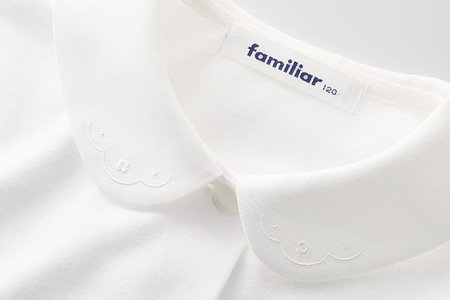 ファミリア(familiar)ブラウス（長袖）(110cm)ホワイト(WH)【230260】