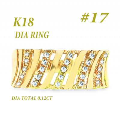 ふるさと納税 笛吹市 K18 ダイヤモンドリング 0.12CT RADR-6588DI-Y #17