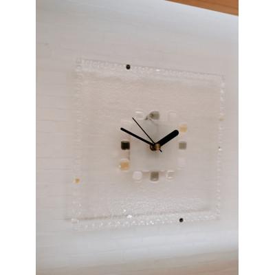 ふるさと納税 基山町 ステンドグラス【石畳ガラスの掛け時計】　乾電池付き |  | 03