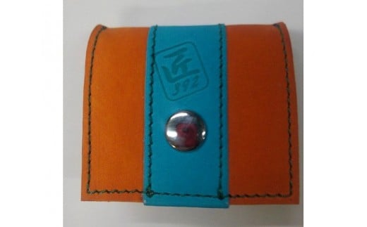 野球グローブの革製！小さなコインケース OSM ／ 小銭入れ 折りたたみ式 コンパクト 手作り 大阪府 特産品 No.045