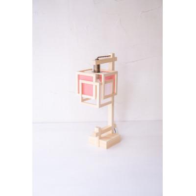 ふるさと納税 中野区 【国産檜】スタンドライト『旬ミニ shun-mini』 白×緋　A550-C |  | 02