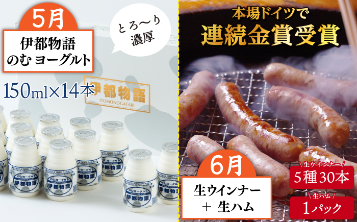【全12回定期便】糸島ガッツリお楽しみ定期便（水炊き / しゃぶしゃぶ / チーズ / 卵 / ヨーグルト / ウインナー / 野菜 / お茶漬け / 明太子 / スイーツ / 牛肉 / 豚肉 ）  
