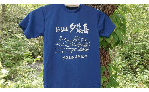 夕張岳Tシャツ（青系（インディゴ）・LLサイズ） YP2