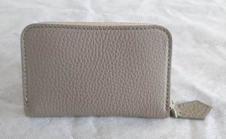 国産シュリンクレザー　ラウンドZIPコインケース ファッション小物 財布 ファスナータイプ  ﾗｲﾄﾌﾞﾗｳﾝ