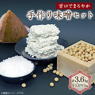 ふるさと納税 神河町 手作り味噌セット出来上がり5kg (甘口でまろやかな味わいの味噌)