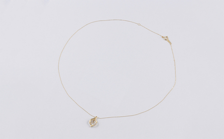 K18YG　ダイヤモンド　ネックレス　0.20ct【N17366B】