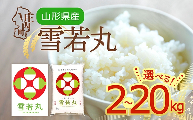 
                  【令和7年産】雪若丸 2kg～20kg 特A評価 山形県産 山形米 ブランド米 米 粒立ち しっかり食感 食べ応え抜群 粘り 控えめ 硬め ごはん
                