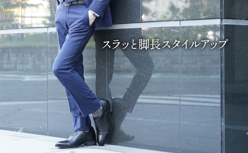 ビジネスシューズ 革靴 6cmアップ シークレットシューズ メンズ ヨーロピアンカーフ 本革 紳士靴 日本製 ストレートチップ 内羽根 紐 レースアップ 牛革 No.CA1301 ブラック 26.5c