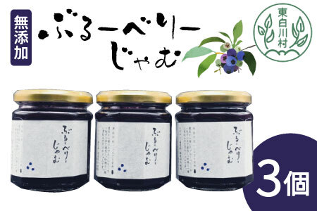 数量限定！ 無添加 ブルーベリージャム 3個 180g×3個 果物 フルーツ ブルーベリー ジャム 5500円