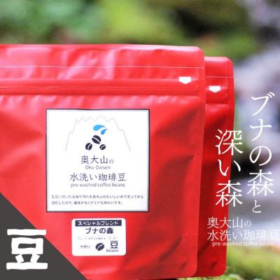 ふるさと納税 江府町 スペシャルブレンド ブナの森&amp;深い森セット 【豆】コーヒー 奥大山の水洗い珈琲 1037