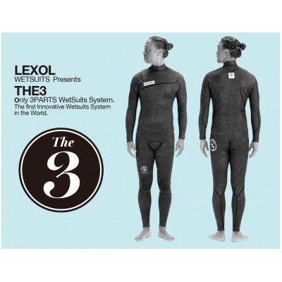 ふるさと納税 勝浦市 LEXOL WETSUITS 3パーツで構築された『THE3』フルスーツ:素材Ge.ESPA