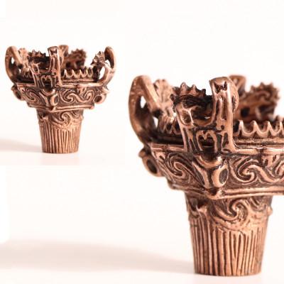 ふるさと納税 山梨県 【Do_goods】縄文時代の神秘を現代に 純銅製 火焔型土器ミニオブジェ　659-322 |  | 01