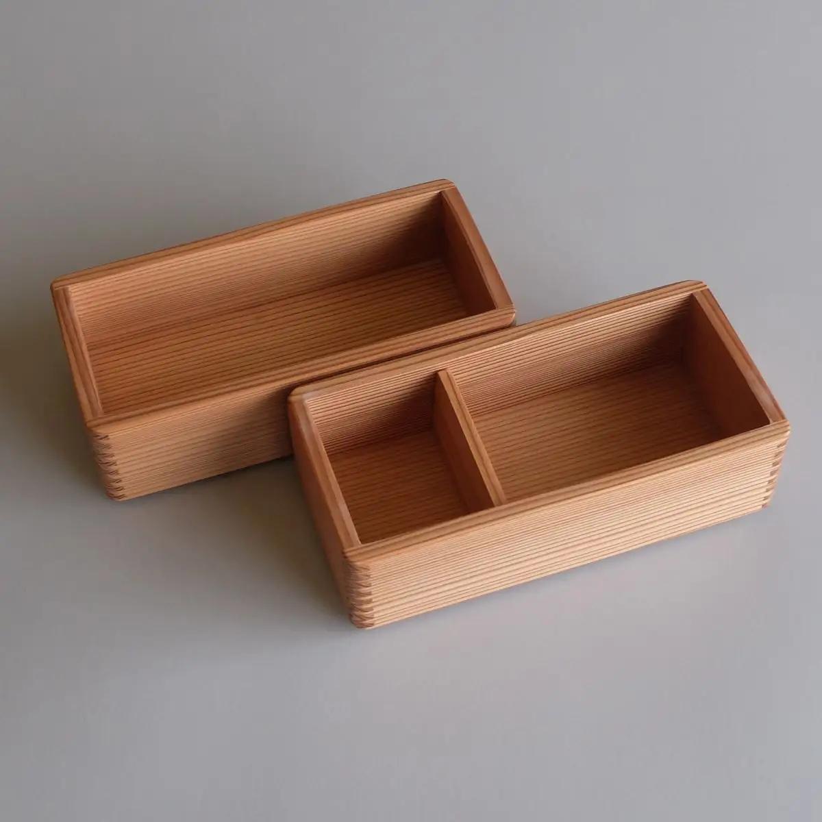山武杉のお弁当箱　杉綾　小２段　640ml　（320ml×2） ／ふるさと納税 山武杉 天然木 お弁当箱 2段 自然 ぬくもり 杉 ギフト プレゼント 千葉県 山武市 SMP010