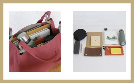 須田帆布 ハコハコトート・その2（レッド）