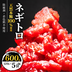 【スピード発送】 天然本鮪100％使用 ネギトロ 600g(120g×5) ネギトロ