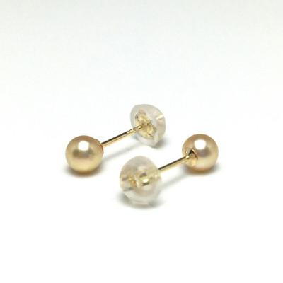 ふるさと納税 志摩市 老舗の真珠専門店・高品質 アコヤ真珠 ゴールド ピアス 4.0〜4.5ミリ K18