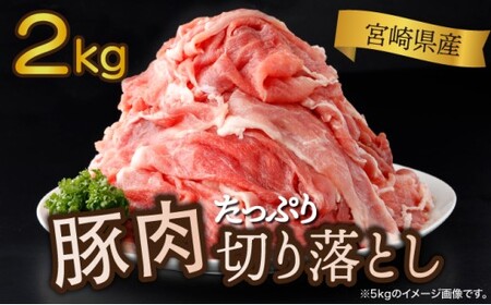 ＜2025年11月発送分＞宮崎県産 豚肉切り落とし 250g×8パック 合計2kg