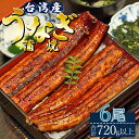 【ふるさと納税】肉厚ふっくら香ばしい 台湾産養殖うなぎ蒲焼 6尾(合計720g以上) - タレ付き たれ 蒲焼き かばやき 鰻 ウナギ うな重 うな丼 ギフト お礼 御礼 感謝 贈答 贈り物 丑の日 魚 夕飯 高知県 香南市【冷凍】ss-0027