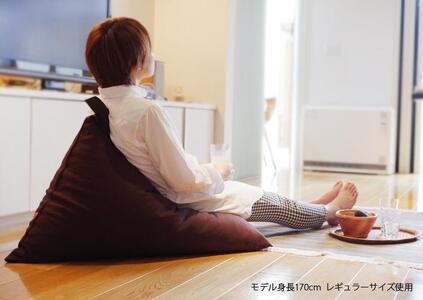 【大東寝具】tetra 8号帆布（レギュラーサイズ）【ビーズクッション座椅子】（カーキ）