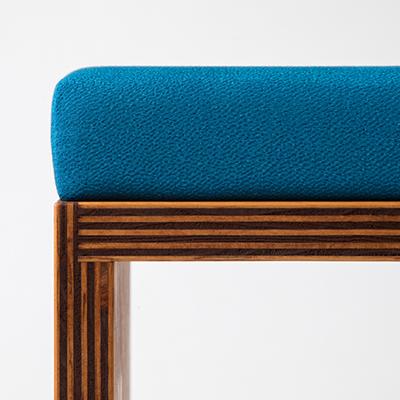 ふるさと納税 与謝野町 【丹後ちりめんのスツール】UA　Stool (丹後ブルー) |  | 02