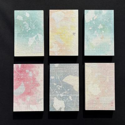 ふるさと納税 中野市 箔アートプレート　小サイズ6枚選-2