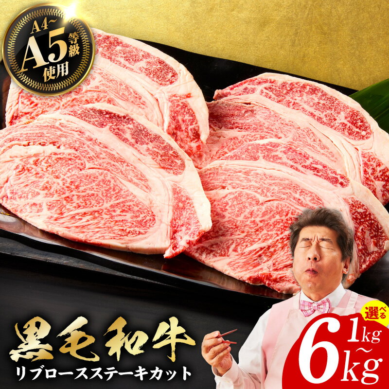 【ふるさと納税】A5/A4等級 黒毛和牛 リブロースステーキ カット 極味付け肉 国産 1パック 250g 選べる 1kg / 2kg / 4kg / 6kg 牛肉 リブロース ステーキ ステーキ肉 牛 肉 冷凍 お取り寄せ お取り寄せグルメ 大阪府 泉佐野市 送料無料