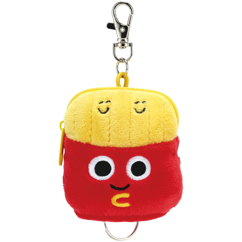 【ふるさと納税】ぬいぐるみ リール付き キーホルダー マスコット 鍵 小物入れ 可愛い 子供 キッズ skater スケーター ZRNK1 バーガーコンクス ポテト BURGER CONX 男の子 女の子【小物ケース キーリング リール こども】 奈良県 奈良市 なら 4-179