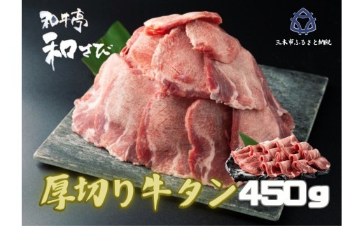 
                  厚切り牛タン　焼き肉用　450ｇ
                