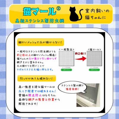 ふるさと納税 富田林市 SHINWAの猫マール32 猫用ステンレス製防虫網　【愛猫の爪対策品】 |  | 02