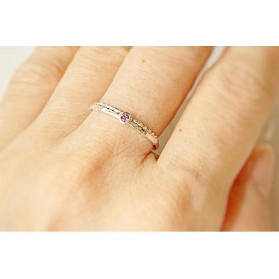 ふるさと納税 大府市 【セットで楽しむ】誕生石リング&ねじねじリング(シルバー) |  | 01