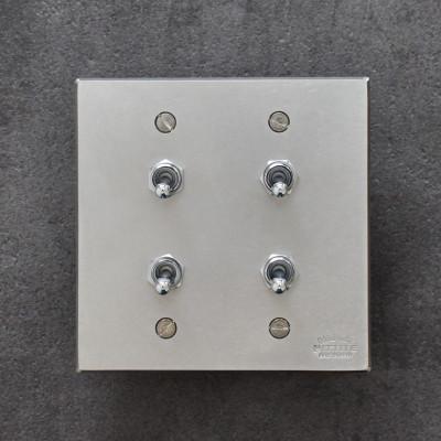 ふるさと納税 木津川市 HITTITEのステンレス製　トグルスイッチH(4口正方形)