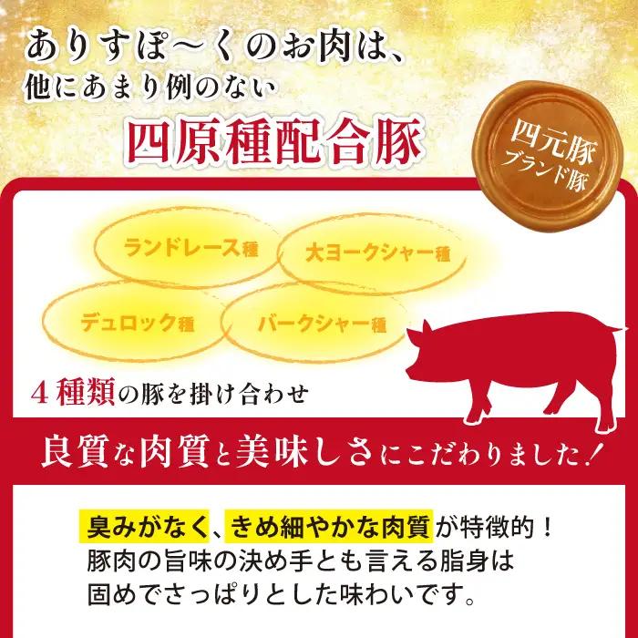 国産 四元豚 ハンバーグ 150g×5個｜ 小分け 真空パック 「ありすぽーく」