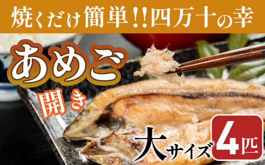 
焼くだけ簡単！無投薬で四万十育ちのあめごの開き　大サイズ４匹 Eay-03　おつまみ バーベキュー BBQ アウトドア アメゴ 魚 魚介 川魚 塩焼き　あまご　開き　干物
