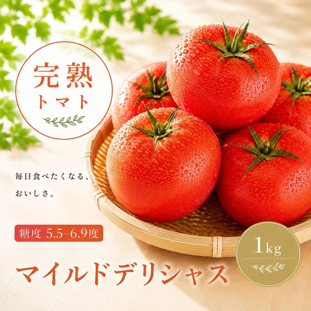 トマト マイルドデリシャス1kg とまと【delf044】