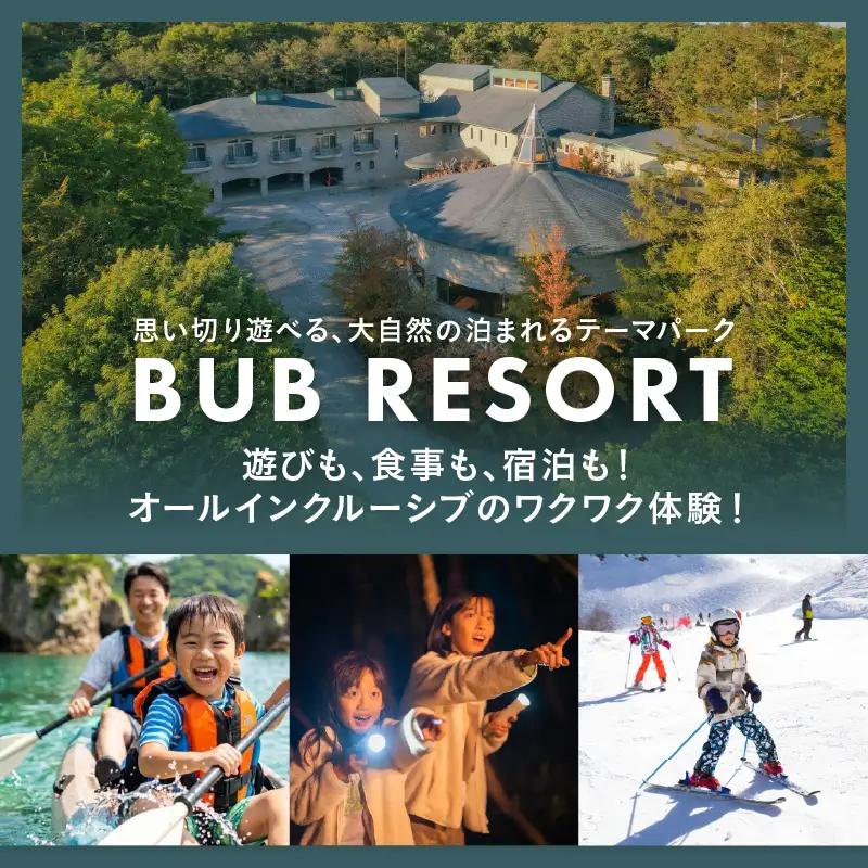BUB RESORT Yatsugatake 宿泊クーポン券(90000円分） チケット 宿泊 クーポン券 90,000円分 宿泊券 「BUBRESORT Yatsugatake」 体験型宿泊施設 山