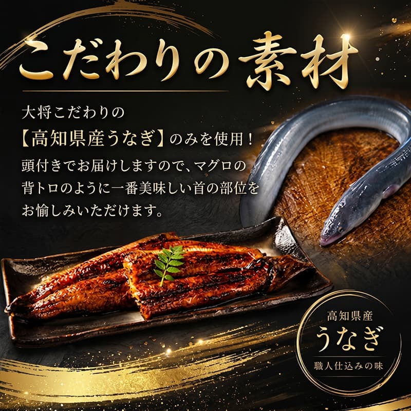 【定期便6回】70年継ぎ足しの秘伝のたれ！初音の厳選高知県産うなぎ蒲焼き3尾 ＿ 国産 うなぎ 鰻 蒲焼き かば焼き 秘伝のたれ うな重 ひつまぶし 冷凍 簡単調理 土用の丑の日 父の日 母の日 6カ