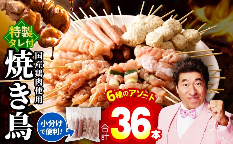 
            【チョイス限定】焼き鳥 6種36本セット 総量0.99kg やきとりのタレ付き 個包装
          